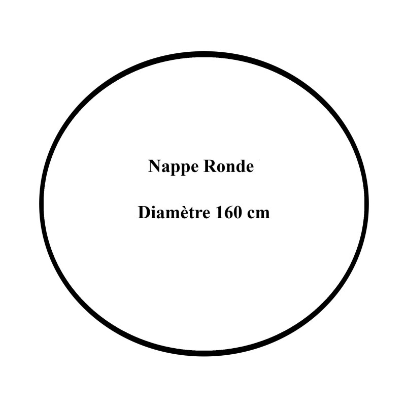 Nappe toile cirée ronde - Diamètre 160 cm - Provence