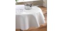 Protège Table Uni Blanc 110 cm de diamètre