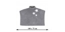 Poncho étoile gris