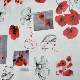 NAPPE OVALE 155 x 230 cm POPPIES