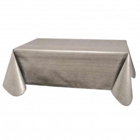 NAPPE EN TOILE CIREE LAZURE GRIS 140